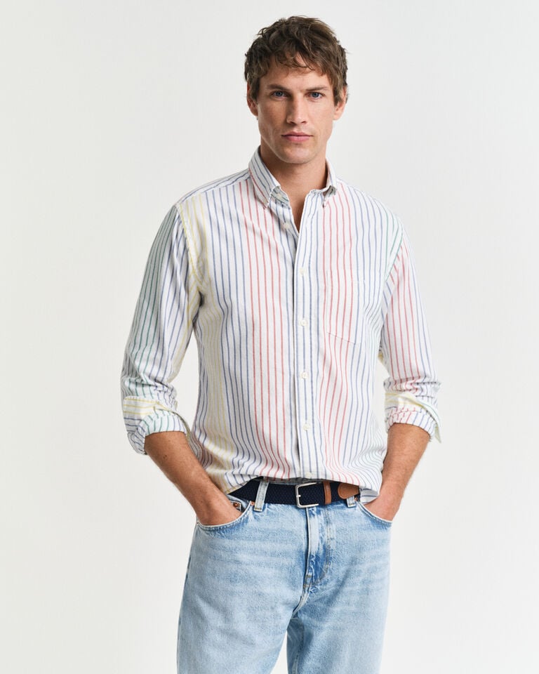 Gant Camisa Oxford Regular Fit Archive a rayas multicolor