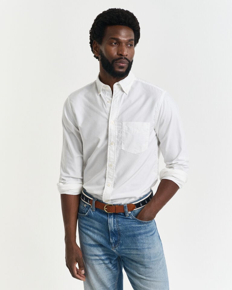Gant Camisa Oxford Regular Fit Archive teñida en prenda