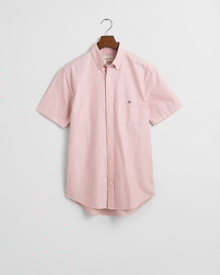 Gant Camisa Oxford Regular Fit clásica de rayas y manga corta