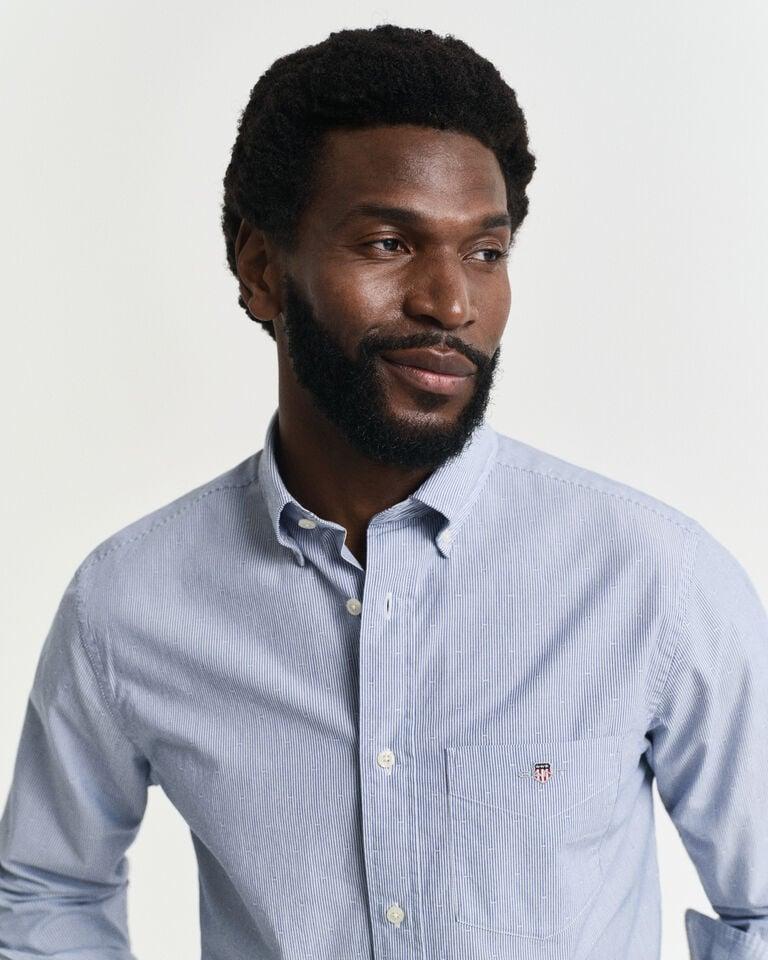 Gant Camisa Regular Fit A Rayas Con Textura Labrada