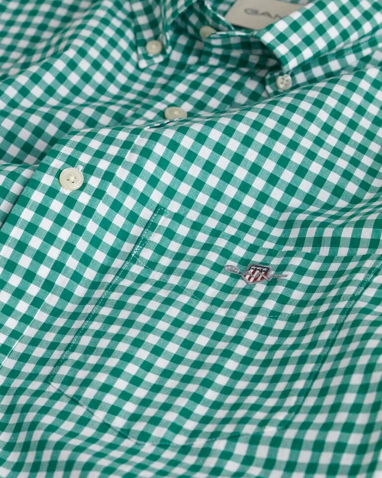 Gant Camisa Regular Fit Clásica De Manga Corta En Popelina A Cuadros Vichy