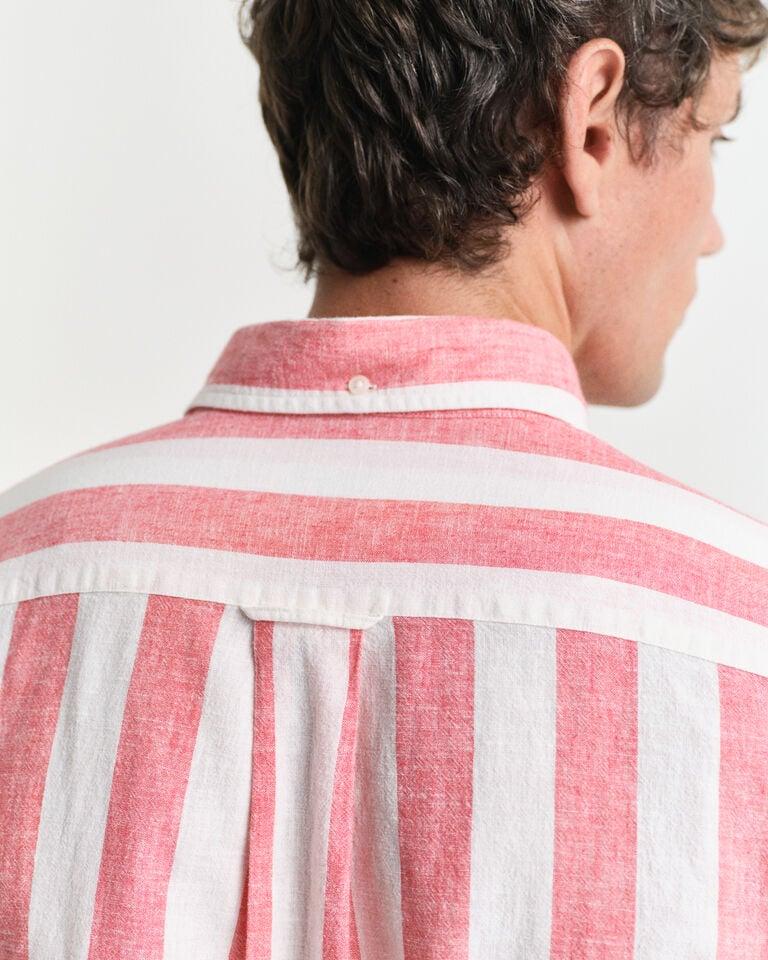 Gant Camisa Regular Fit De Lino Y Algodón A Rayas Llamativas