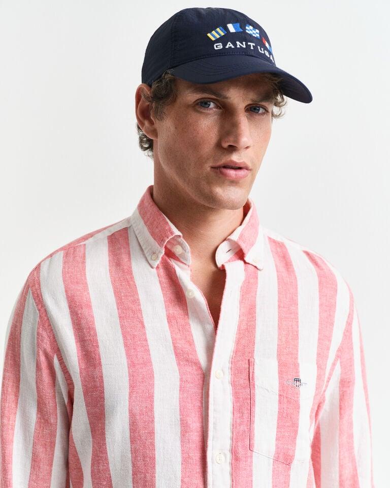 Gant Camisa Regular Fit De Lino Y Algodón A Rayas Llamativas