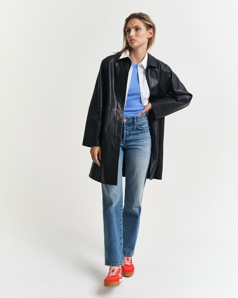 Gant Camiseta De Tirantes Acanalada Con Cuello Alto