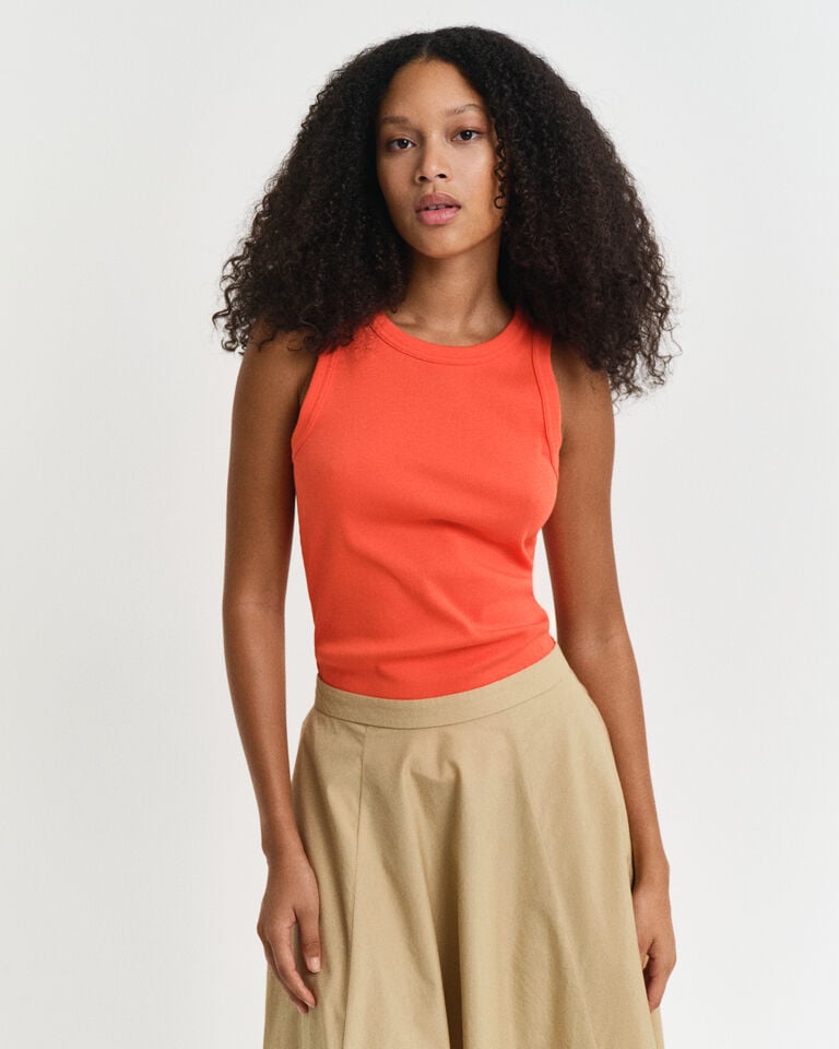 Gant Camiseta de tirantes acanalada con cuello alto