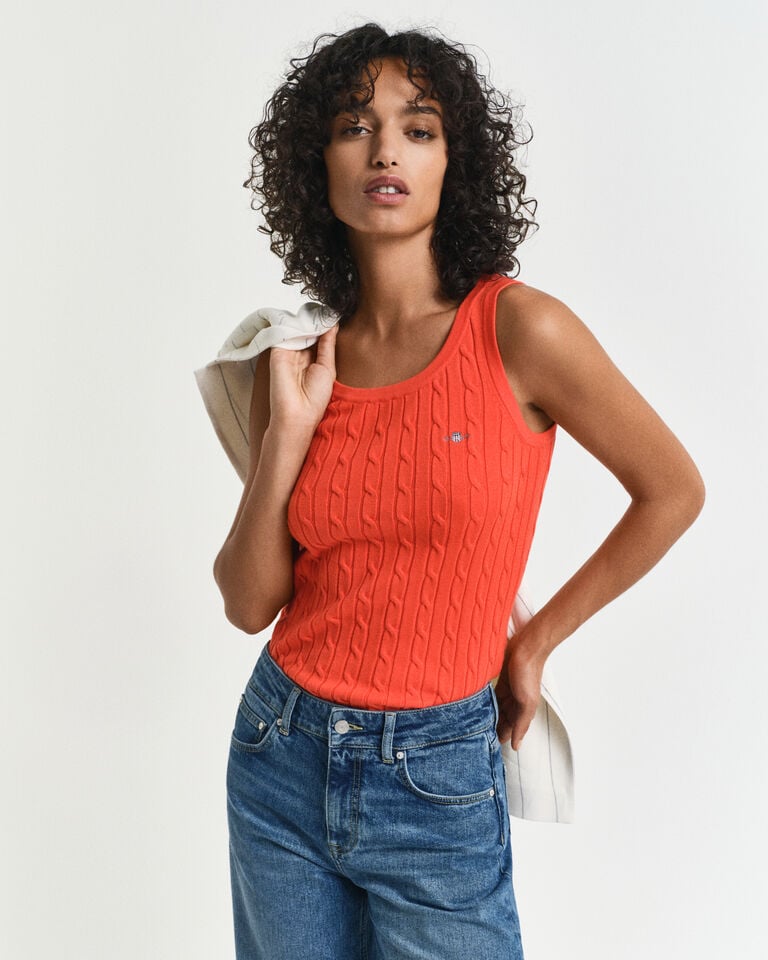 Gant Camiseta sin mangas de punto de ochos en algodón elástico