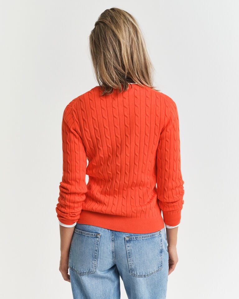 Gant Cárdigan De Punto De Ochos En Algodón Elástico