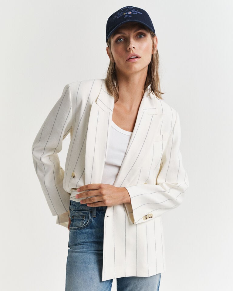 Gant Americana Club de lino con raya diplomática