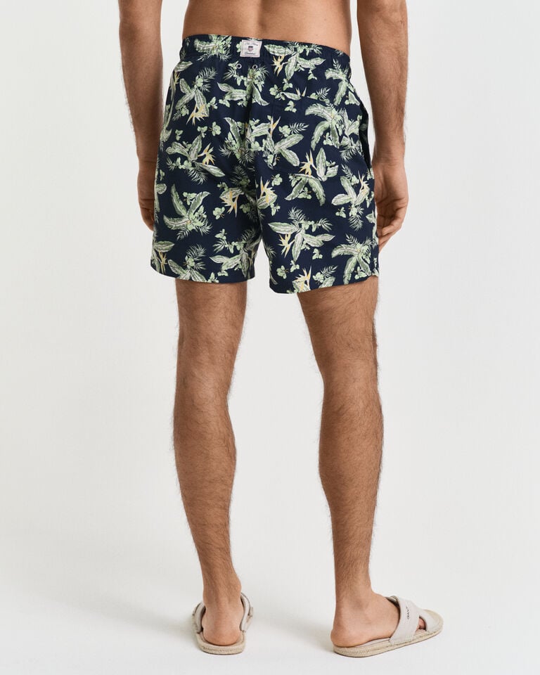 Gant Bañador Con Estampado Tropical Leaves