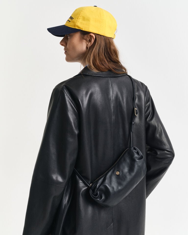 Gant Bandolera de piel de cordero con frunces