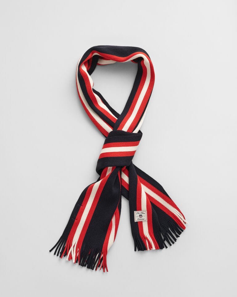 Gant Bufanda De Punto De Mezcla De Lana A Rayas