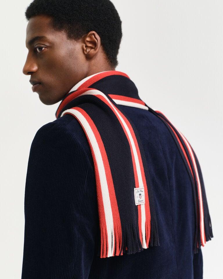 Gant Bufanda de punto de mezcla de lana a rayas