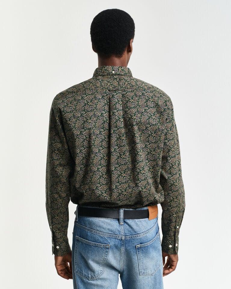 Gant Camisa Con Estampado De Cachemir Regular Fit