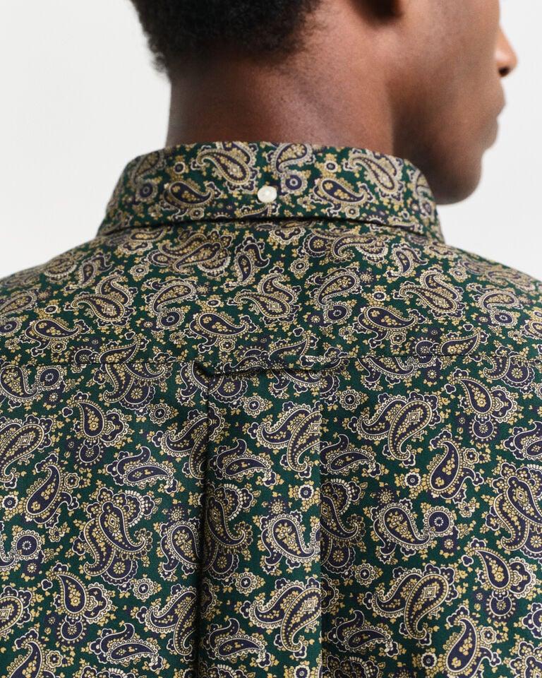 Gant Camisa Con Estampado De Cachemir Regular Fit