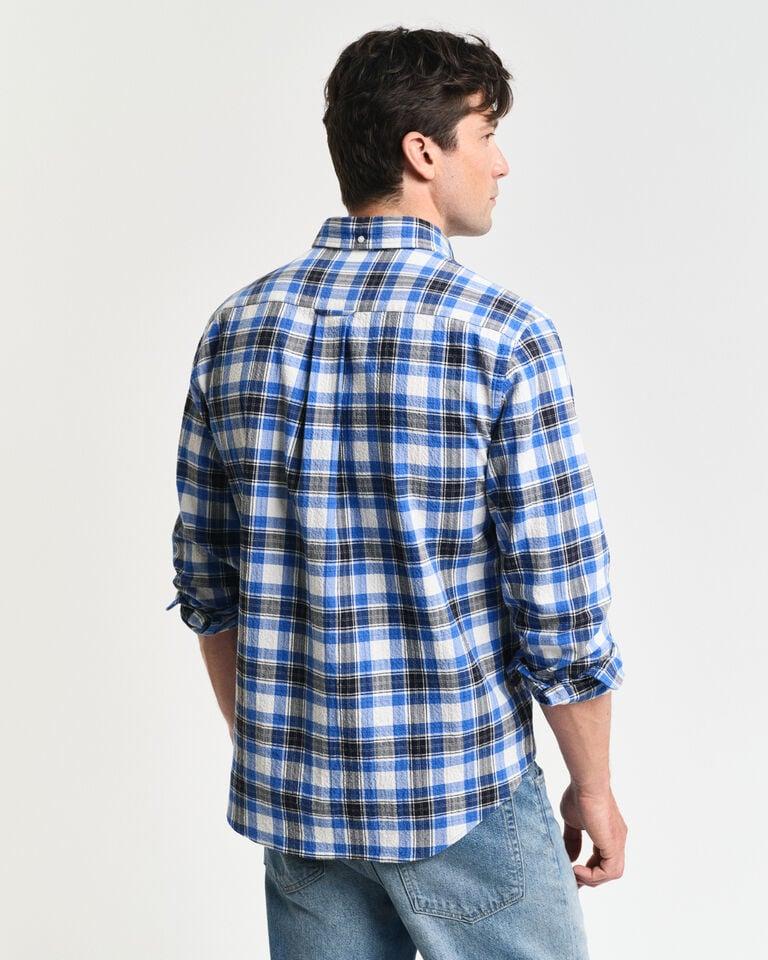 Gant Camisa Con Textura A Cuadros Regular Fit