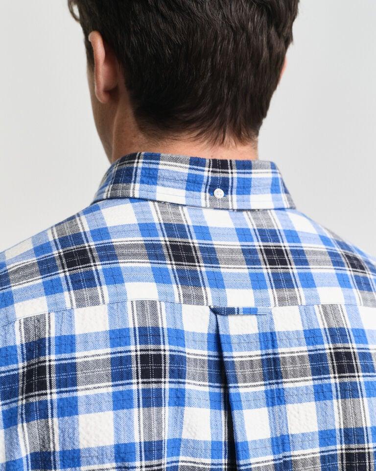 Gant Camisa Con Textura A Cuadros Regular Fit