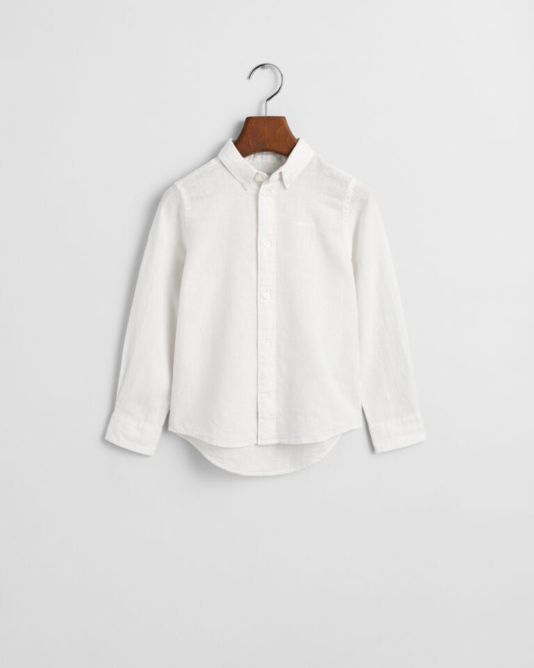 Gant Camisa de algodón y lino Kids