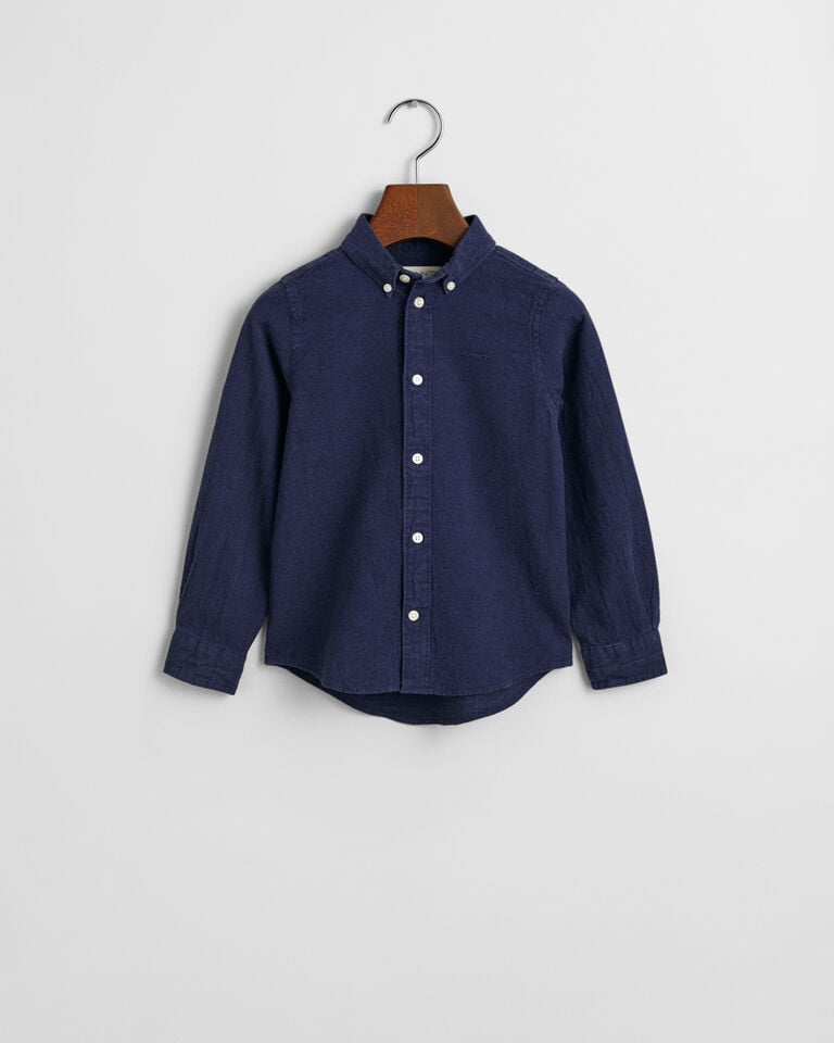 Gant Camisa de algodón y lino Kids