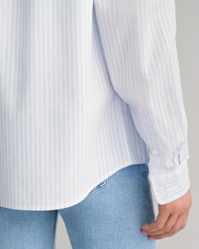 Gant Camisa De Popelina A Rayas Shield Teens