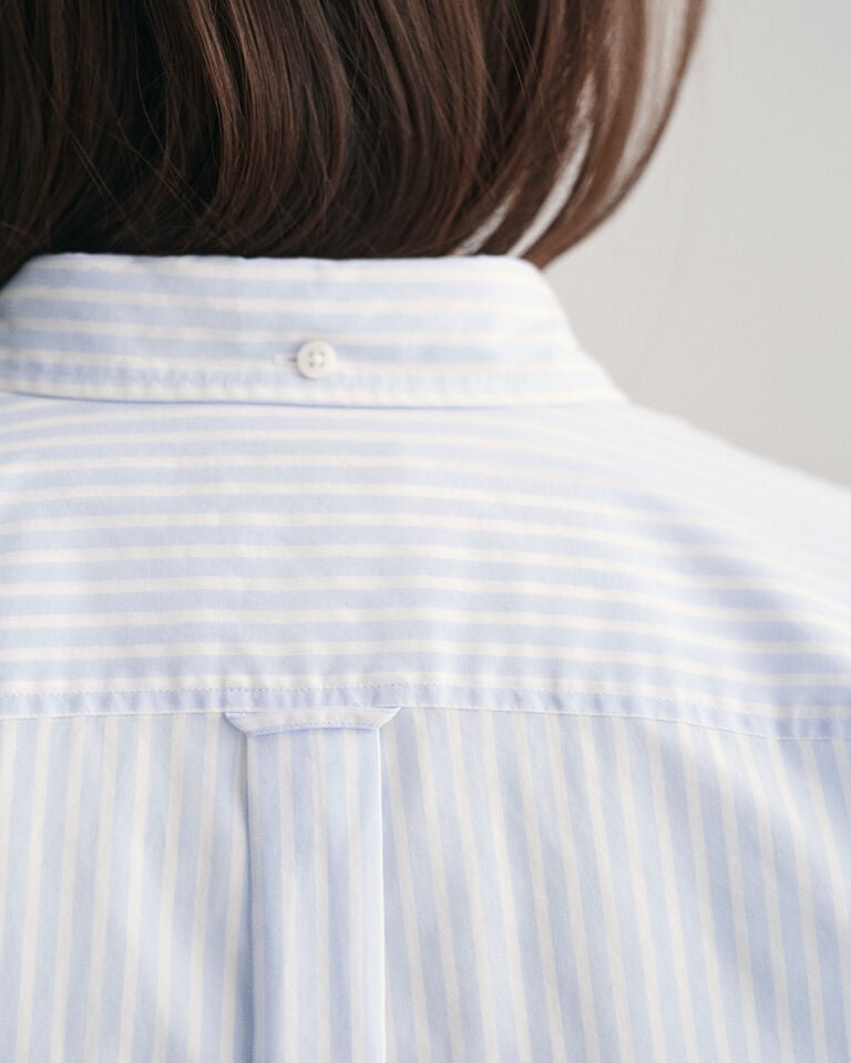 Gant Camisa De Popelina A Rayas Shield Teens