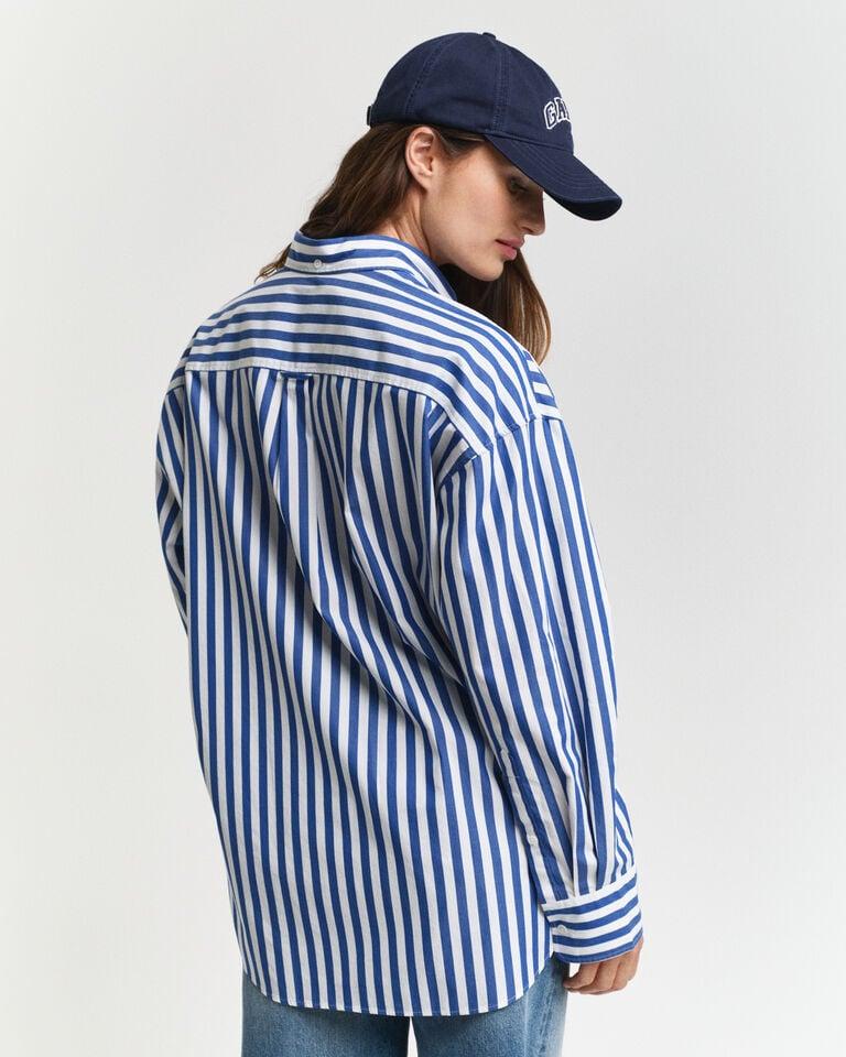 Gant Camisa De Popelina Clásica A Rayas Oversize
