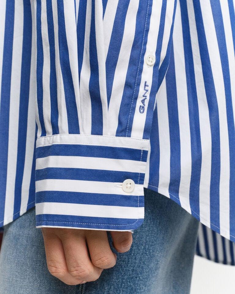 Gant Camisa De Popelina Clásica A Rayas Oversize