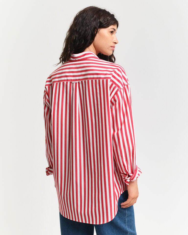 Gant Camisa De Popelina Clásica A Rayas Oversize