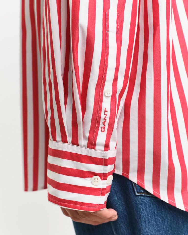 Gant Camisa De Popelina Clásica A Rayas Oversize