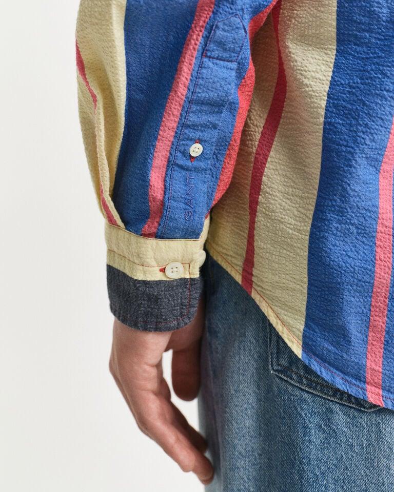 Gant Camisa Oversized Fit De Sirsaca A Rayas