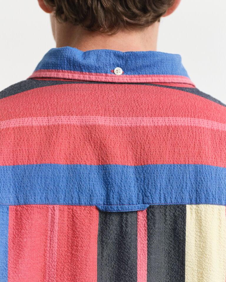 Gant Camisa Oversized Fit De Sirsaca A Rayas