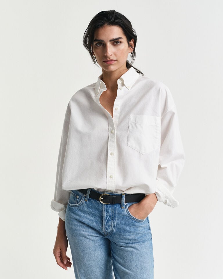 Gant Camisa Oxford Oversized Fit