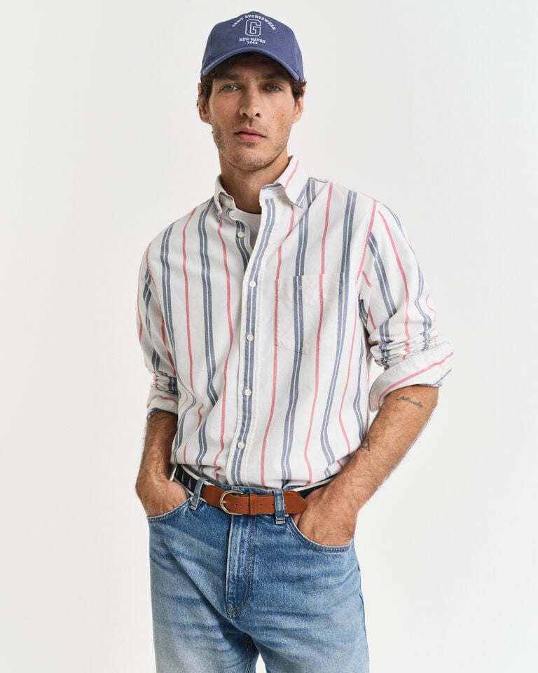 Gant Camisa Oxford Regular Fit Archive a rayas
