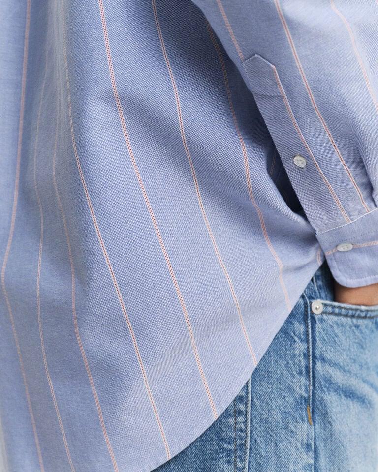 Gant Camisa Oxford Relaxed Fit Heritage A Rayas