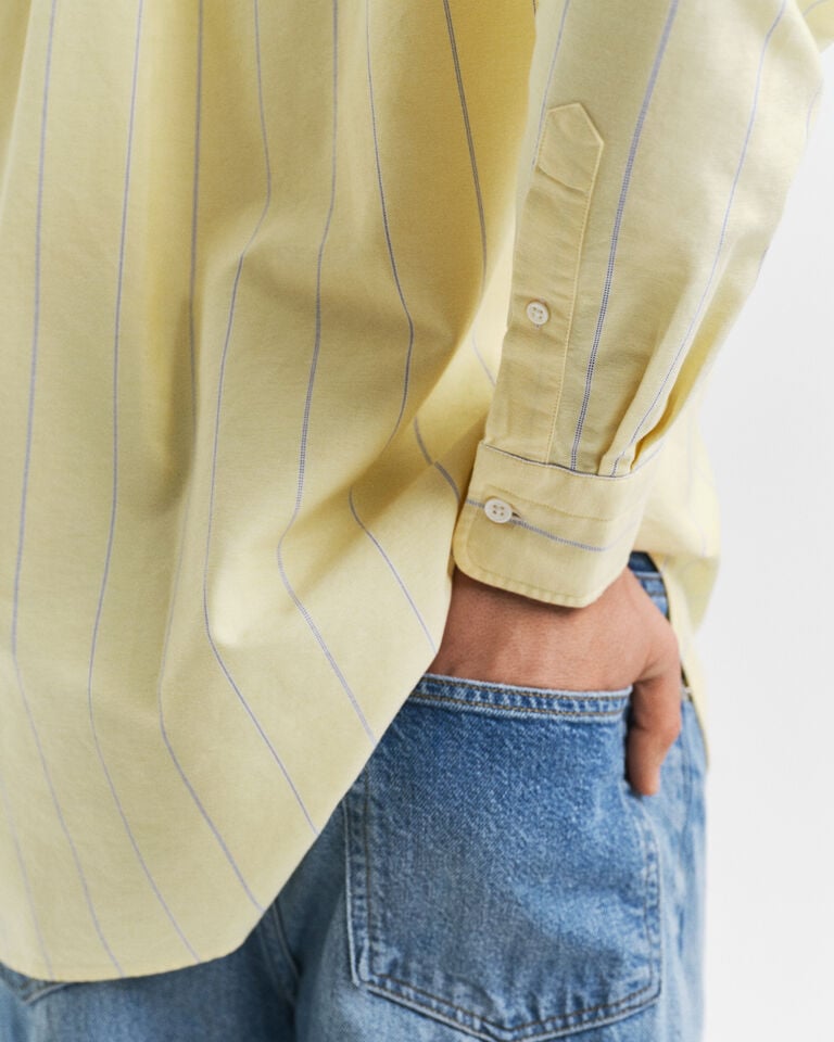 Gant Camisa Oxford Relaxed Fit Heritage A Rayas