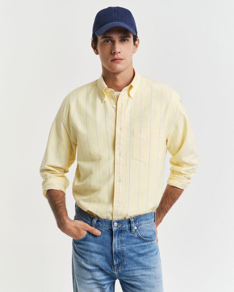 Gant Camisa Oxford Relaxed Fit Heritage a rayas