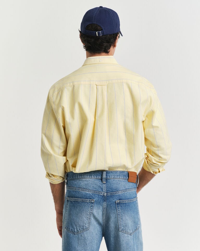 Gant Camisa Oxford Relaxed Fit Heritage A Rayas