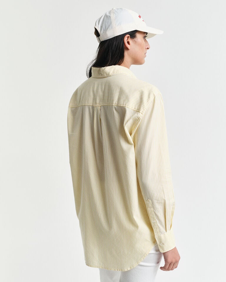 Gant Camisa Oxford Relaxed Fit Luxury A Rayas