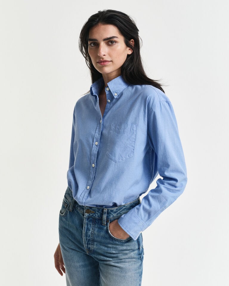 Gant Camisa Oxford Relaxed Fit Luxury