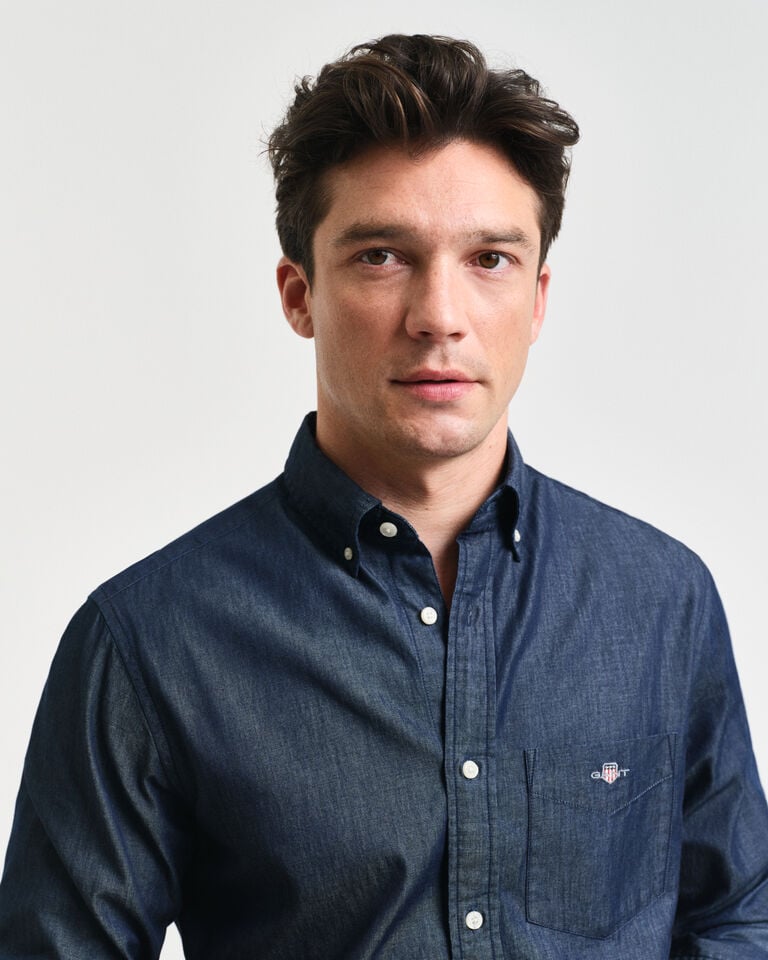 Gant Camisa Regular Fit Añil