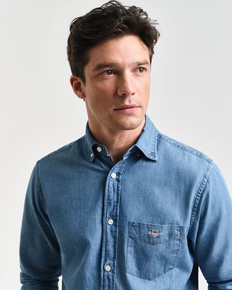 Gant Camisa Regular Fit Añil