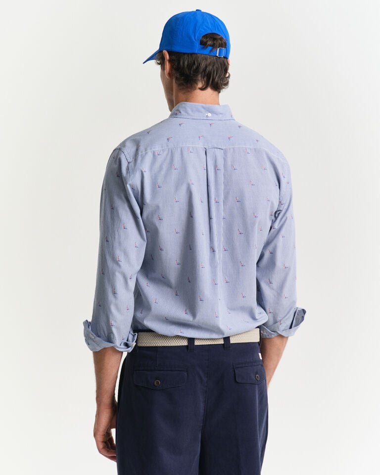 Gant Camisa Regular Fit De Fil Coupé Sailing