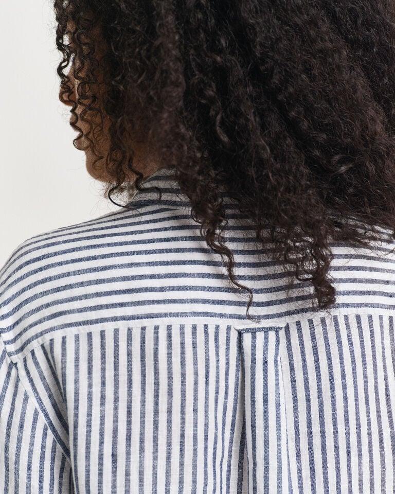 Gant Camisa Regular Fit De Lino A Rayas