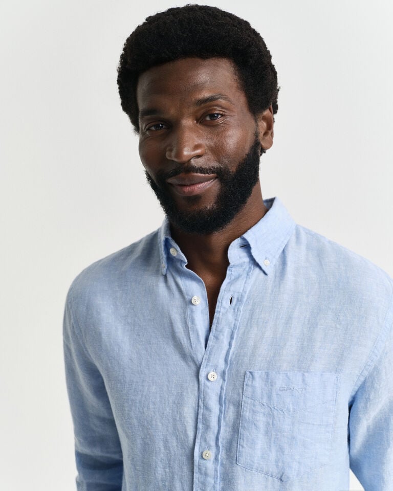Gant Camisa Regular Fit De Lino