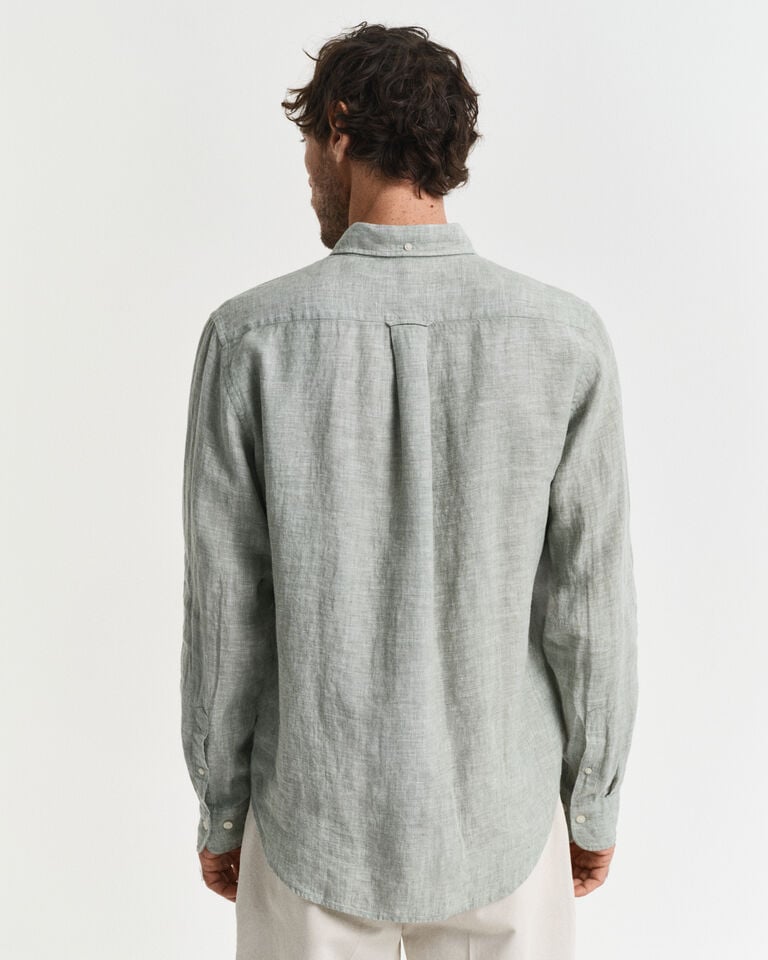 Gant Camisa Regular Fit De Lino