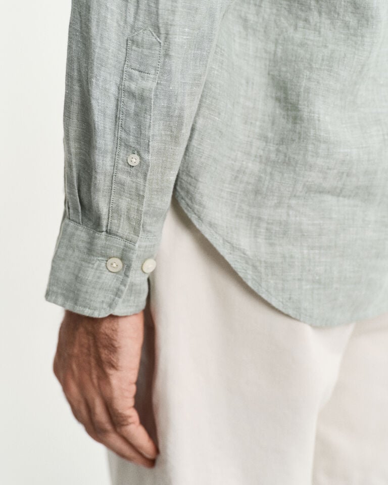 Gant Camisa Regular Fit De Lino