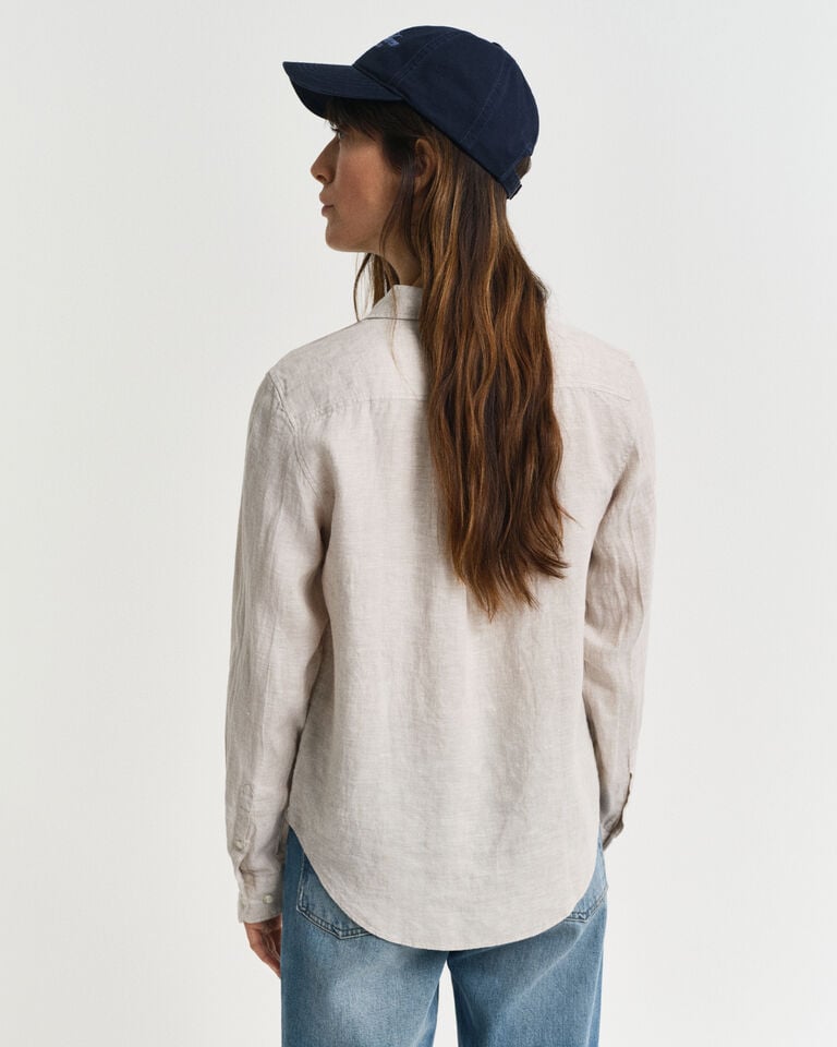 Gant Camisa Regular Fit De Lino