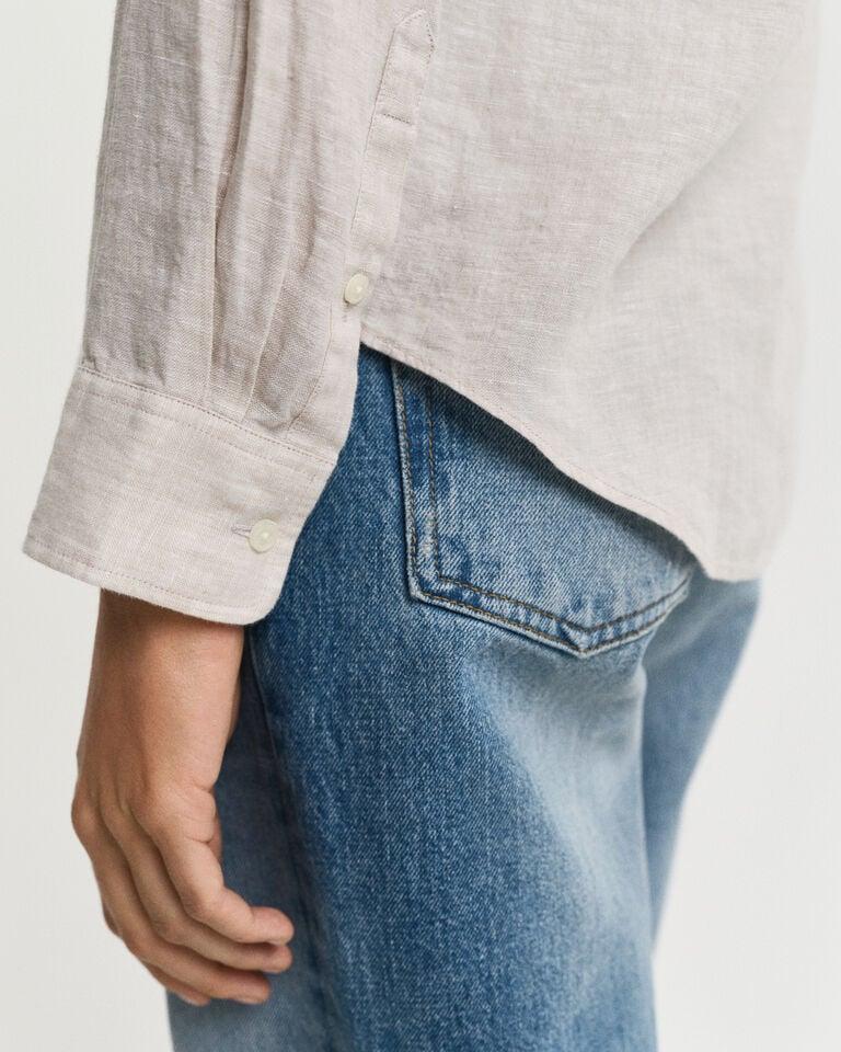 Gant Camisa Regular Fit De Lino
