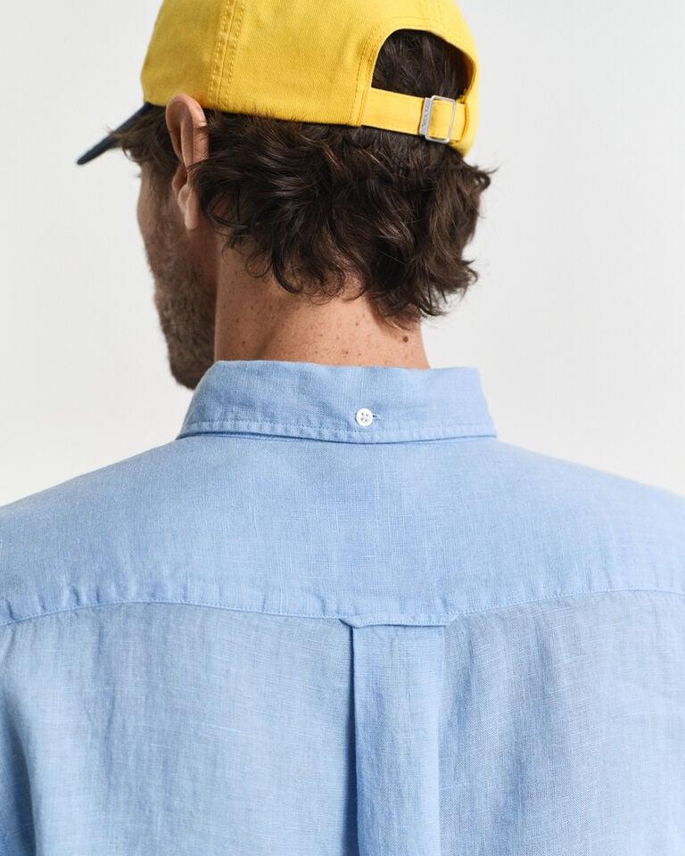 Gant Camisa Regular Fit De Lino Teñido En Prenda