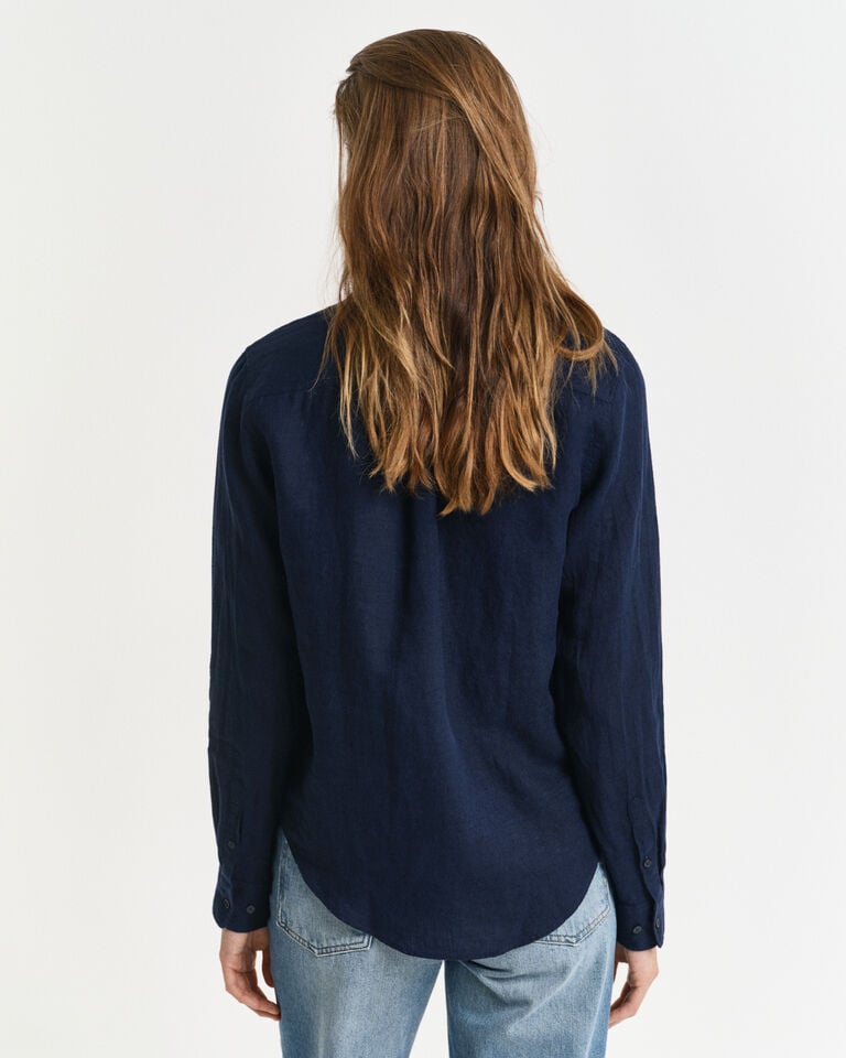 Gant Camisa Regular Fit De Lino