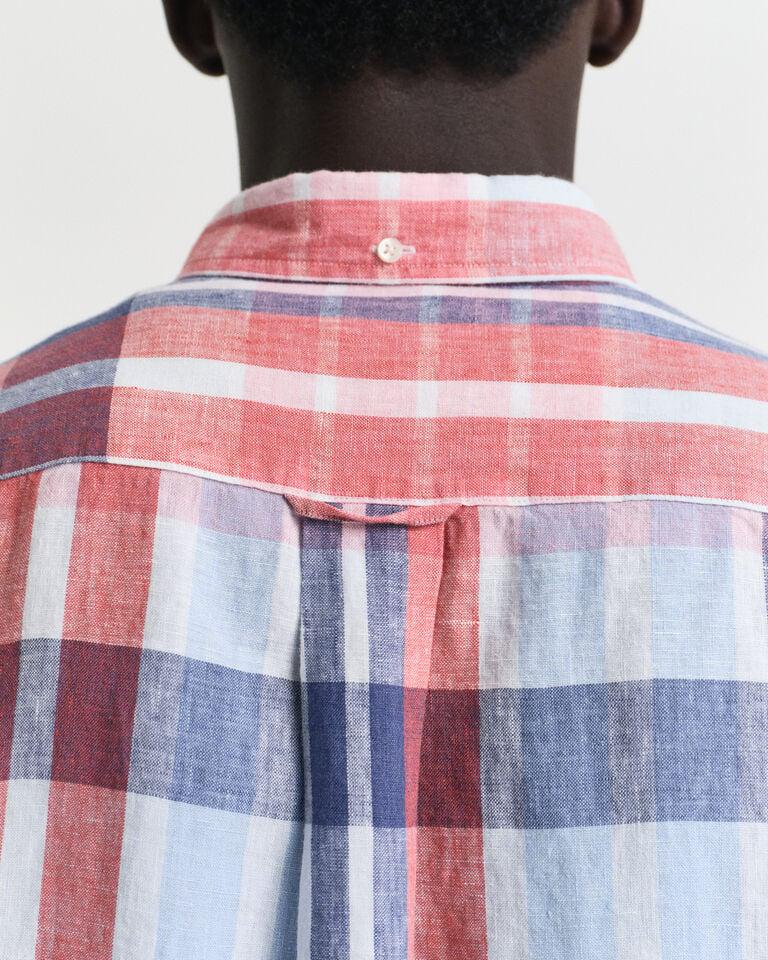 Gant Camisa Regular Fit De Lino Y Madrás